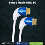 Oehlbach Shape Magic UHD 90 HDMI kaabel valge