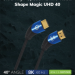 Oehlbach Shape Magic UHD 40 HDMI kaabel, valge