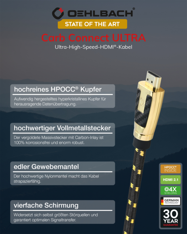 Oehlbach Carb Connect Ultra HDMI kaabel
