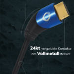 Oehlbach Shape Magic UHD 40 HDMI kaabel, valge