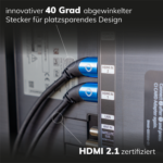 Oehlbach Shape Magic UHD 40 HDMI kaabel, valge