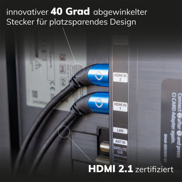 Oehlbach Shape Magic UHD 40 HDMI kaabel
