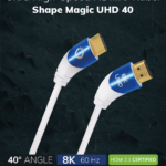 Oehlbach Shape Magic UHD 40 HDMI kaabel, valge