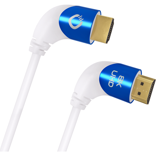 Oehlbach Shape Magic UHD 90 HDMI kaabel valge