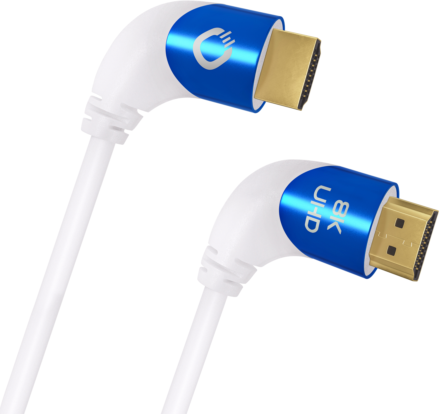 Oehlbach Shape Magic UHD 90 HDMI kaabel valge