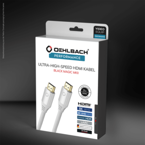 Oehlbach Black Magic MKII HDMI kaabel, valge