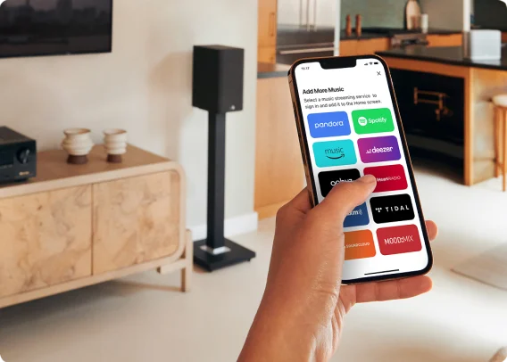 HEOS rakendus Denon multiroom süsteemi juhtimiseks