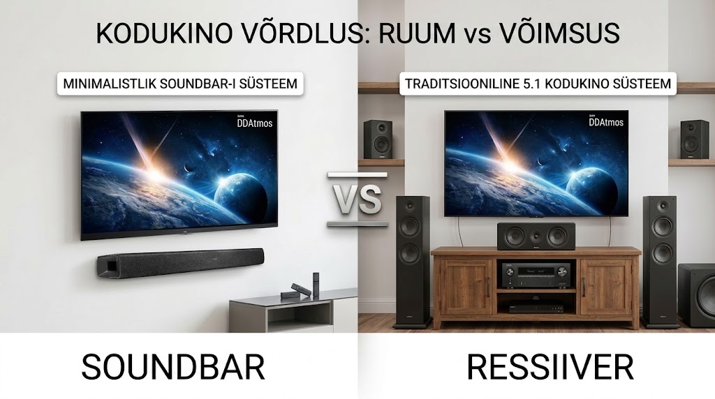 Soundbar või kodukino – erinevused