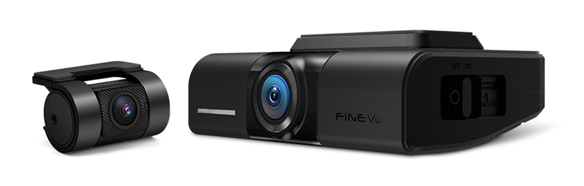 GX1100 4K: FineVu GX1100 4K esi- ja tagakaamera
